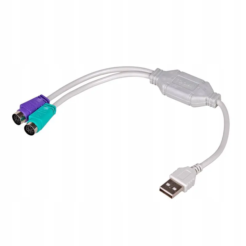 Akyga Przejsciowka Usb 2 0 A M Do PS2 Klawiatura Mysz Komputer Stacja 0 25M