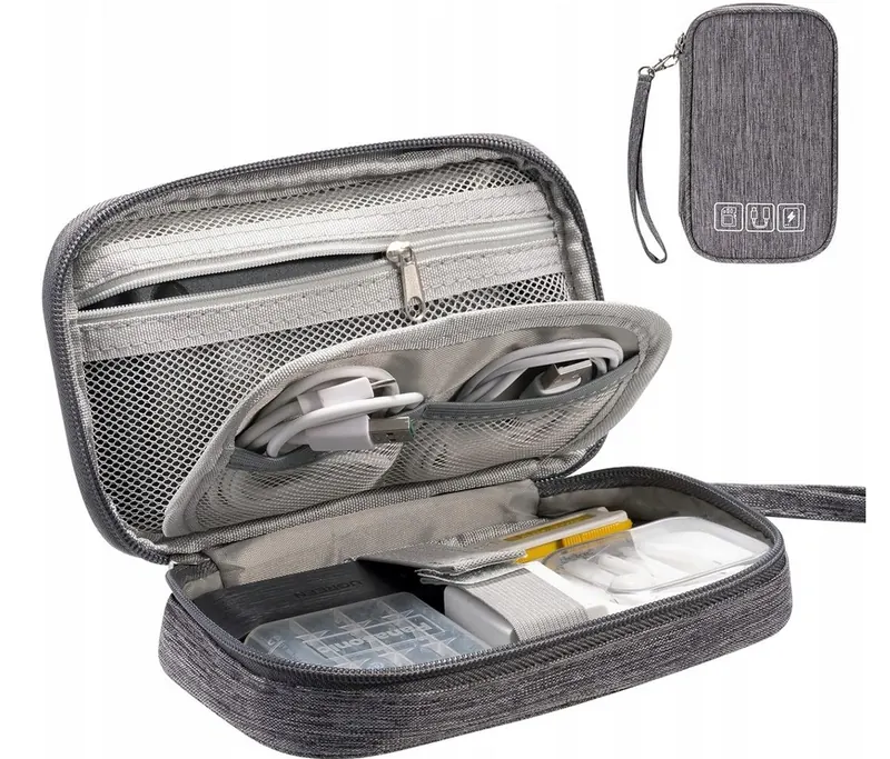 Organizer Podróżny Torba Etui Na Kable I Ładowarki , Dysk , Power Bank