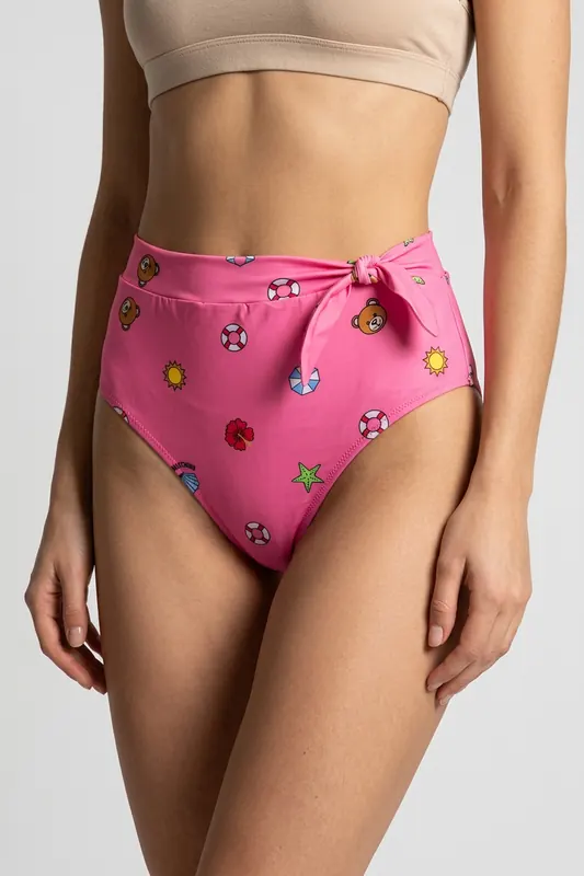 Moschino High-waist Slip Pink Maat: M | Bikini's Outlet | Dames | Roze