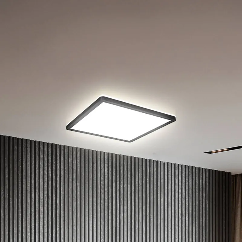Panel LED Slim Remote RGBW, 29 x 29 cm, czarny, podświetlenie