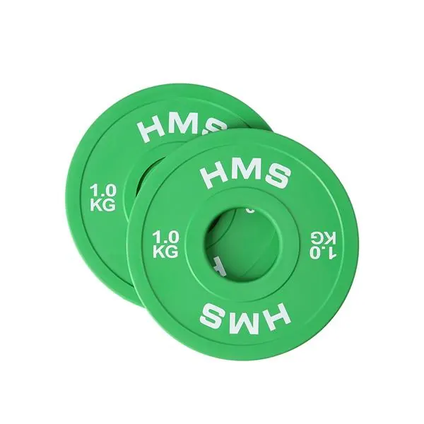 HMS obciążenie olimpijskie do siłownię zestaw 2x1kg CBRS zielone
