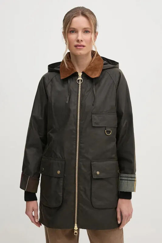 Barbour długa kurtka damska bawełniana HIGHCLERE
