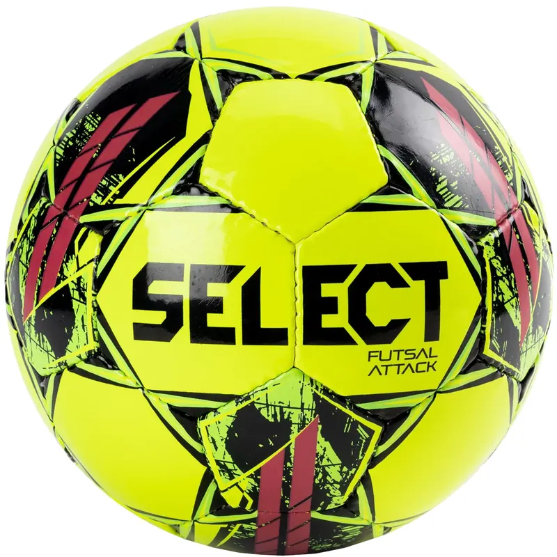 Select Futsal Attack Ball FUTSAL ATTACK YEL-BLK, Unisex, Żółte, piłki do piłki nożnej, poliuretan, rozmiar: 4