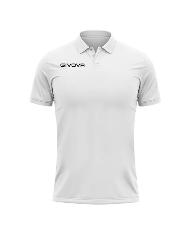 GIVOVA koszulka polo sportowa męska PK01 biała (XL)