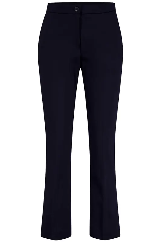 Atelier Gardeur Zelma Dunkelmarine Maat: 40 | Wijde Broeken Outlet | Dames | Blauw