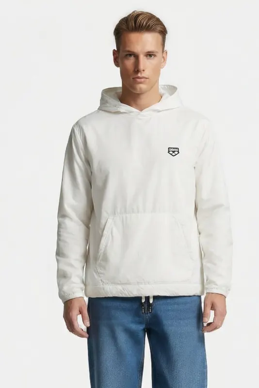 Arena Men's Hooded Sweat Mph White Maat: L | Lichte Jassen Outlet | Heren | Wit