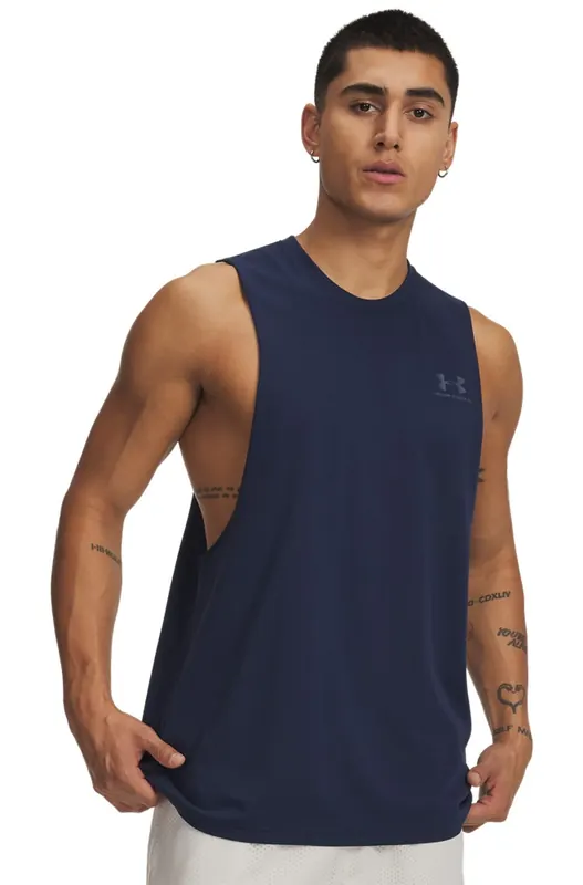 UNDER ARMOUR koszulka treningowa męska UA LEFT CHEST CUT OFF TANK (M)