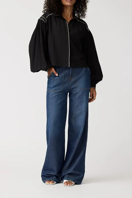 Alchemist Eva Blouse Black Maat: 36 | Longsleeves Outlet | Dames | Zwart