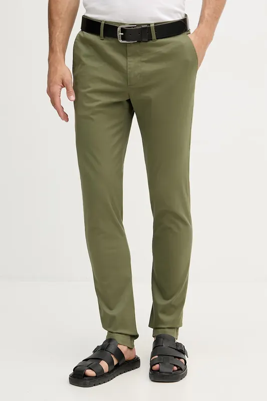 Tommy Hilfiger spodnie slim fit męskie z bawełną