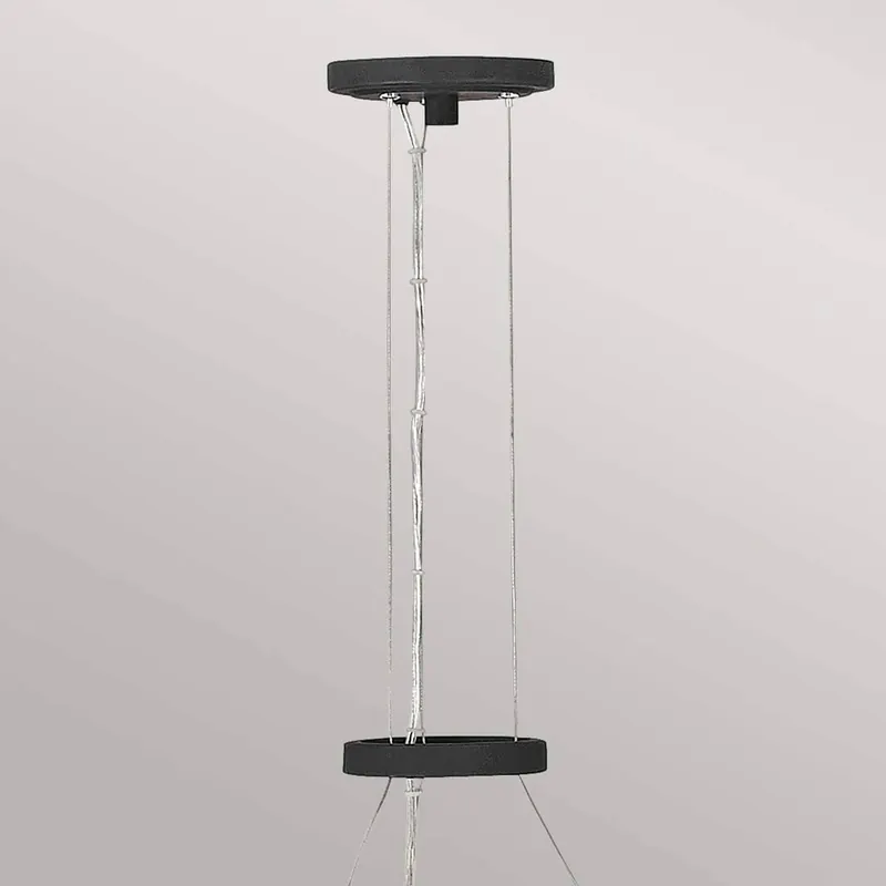 Lampa wisząca Willow, czarno-złota, 6-punktowa