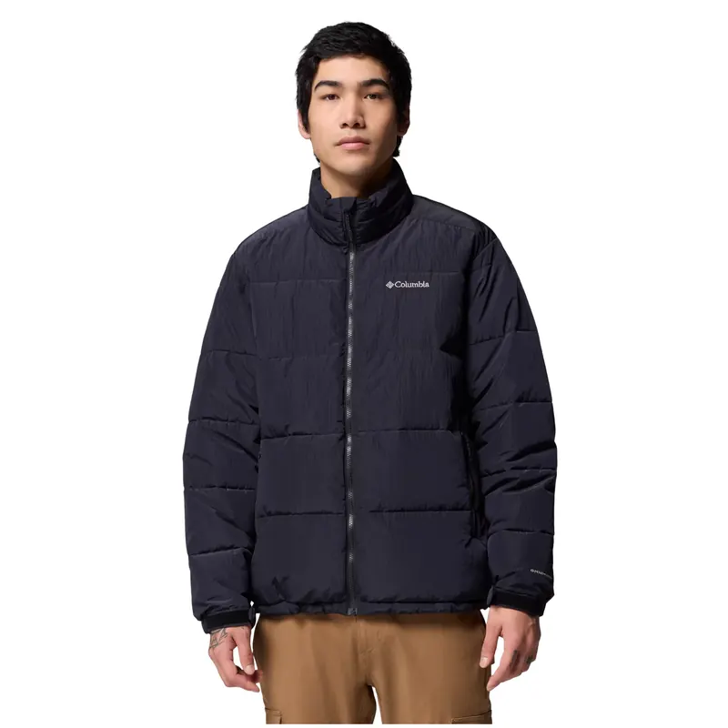 Columbia Pike Lake Novelty Jacket 2134231010, Męskie, Czarne, kurtki, poliester, rozmiar: M