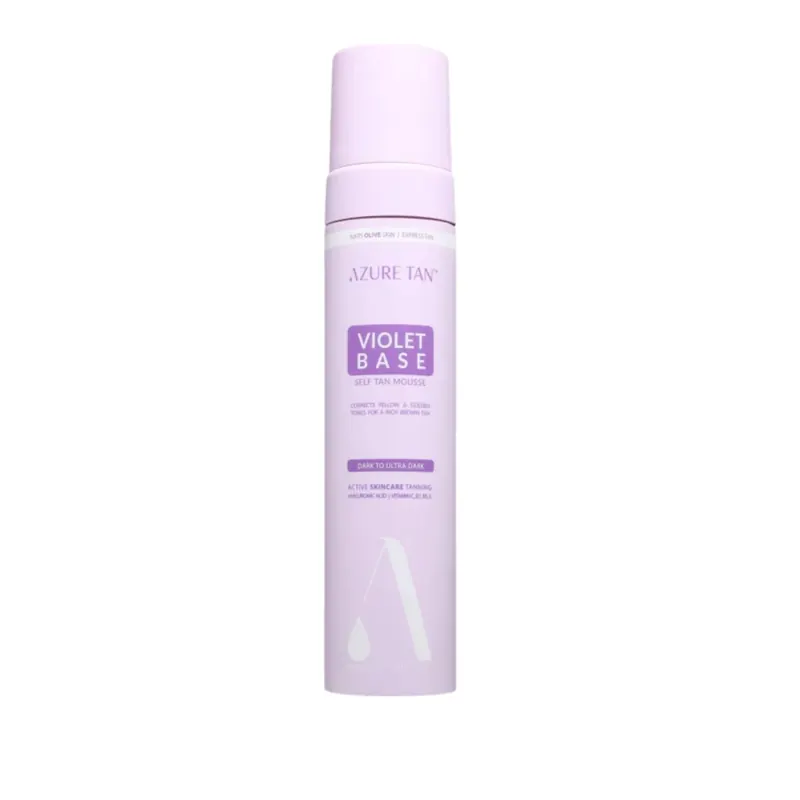 Azure Tan Violet Base samoopalająca pianka do ciała kolor Medium to Ultra Dark 200 ml