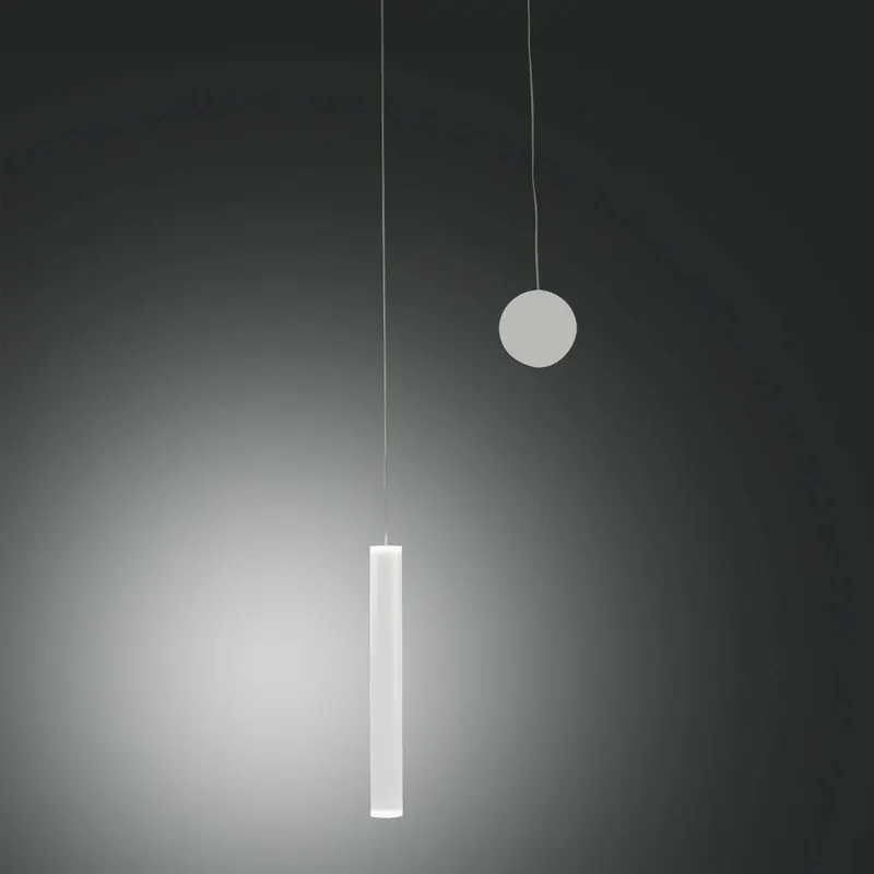 Żyrandol LED Prado, biały, metal, ściemniany