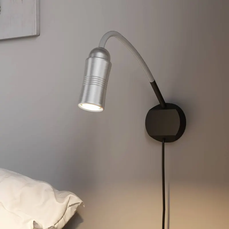 Neo! Flex Hotel II kinkiet LED, alu/srebrny