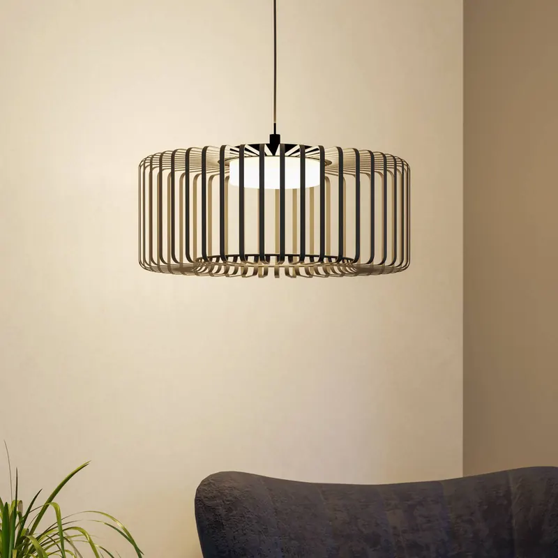 EGLO connect lampa wisząca LED Ginestrone-Z, 1-punktowa, czarna