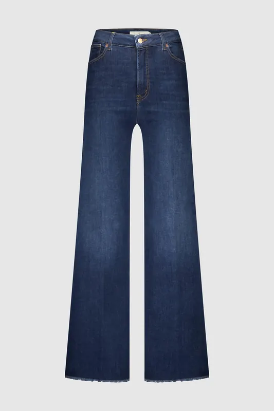 Circle of Trust Marlow Denim Silent Night Maat: W25 | Wijde Broeken Outlet | Dames | Blauw