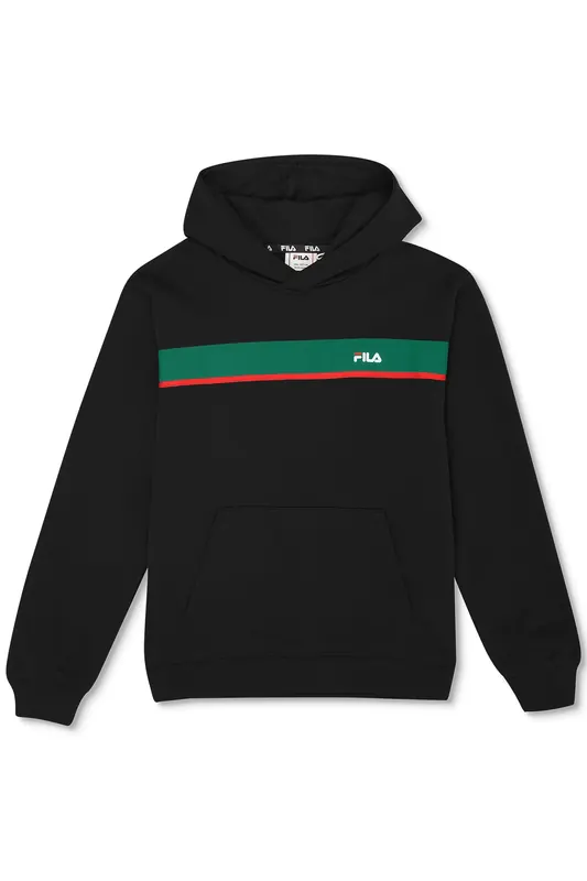 FILA Boys Campasso Regular Taped Hoodie Black Maat: 134/140 | Sportkleding Outlet | kids | Zwart