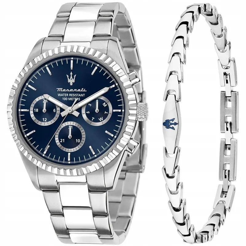 Zegarek Męski Maserati R8853100047 srebrny