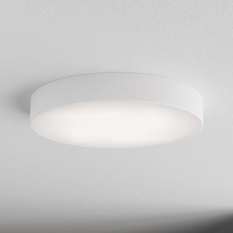 Lampa sufitowa Cleo, Ø 50 cm, IP20, biała, metal, E27