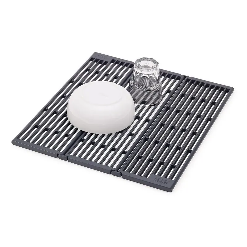 Szary regulowany plastikowy ociekacz na zlew 43x13 cm Platform – Joseph Joseph