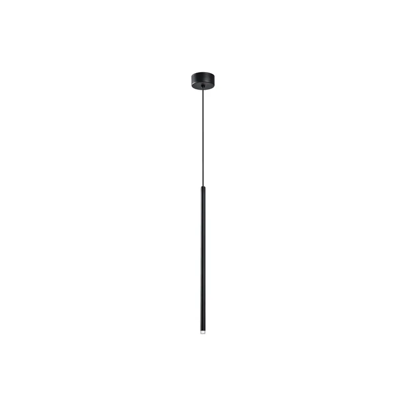 Lampa wisząca LED Zenia, czarny matowy, 1-punktowa