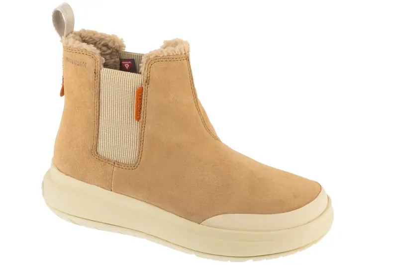 Merrell Marquette Thermo Pull On WP J007066, Damskie, Beżowe, buty zimowe, skóra zamszowa, rozmiar: 39