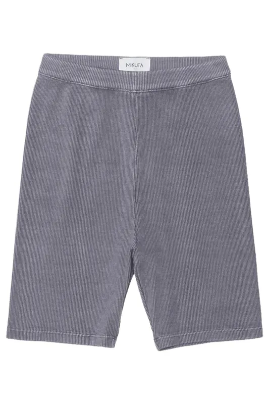 Mikuta The Purple Ribbed Biker Shorts Purple Maat: S | Korte Broeken Outlet | Dames | Grijs