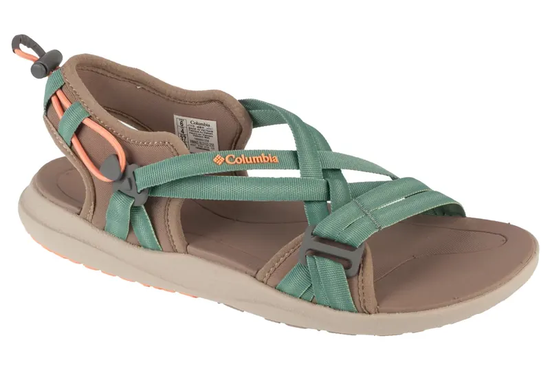 Columbia Sandal W 1889551258, Damskie, Zielone, sandały, tkanina, rozmiar: 37