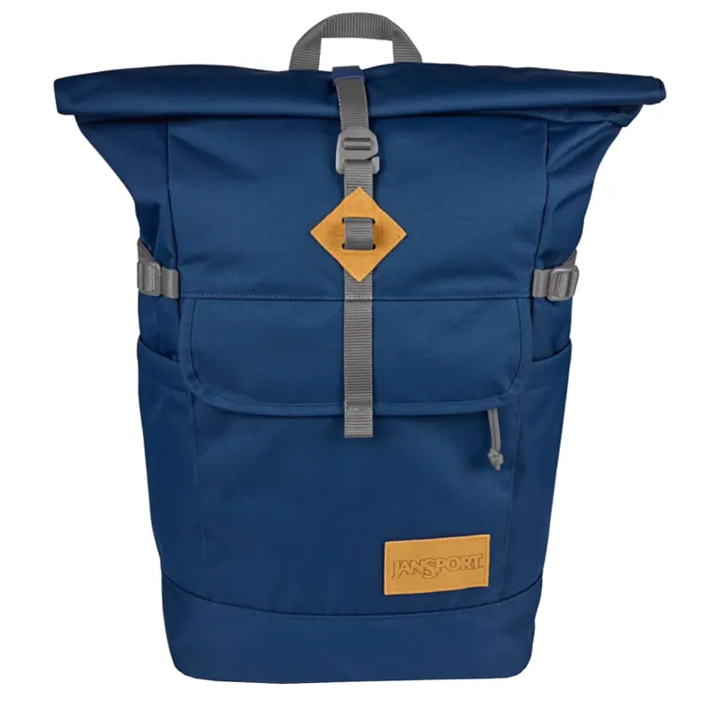 JanSport Hatchet Rolltop Backpack EK0A5BLGN54, Unisex, Granatowe, plecaki, poliester, rozmiar: One size
