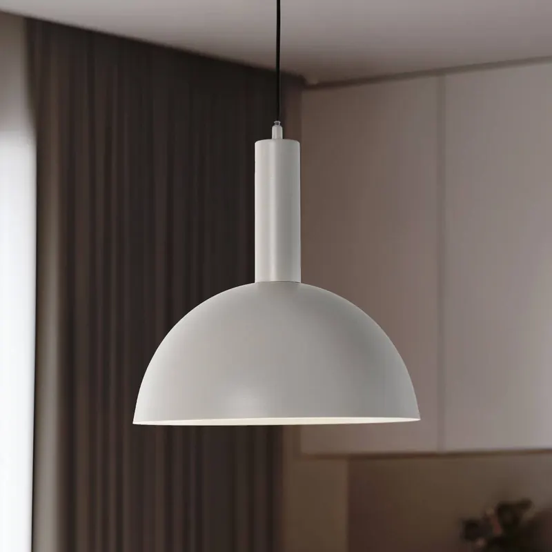 Żyrandol Vitrum cupola M, taupe, metal, Ø 30 cm, E27