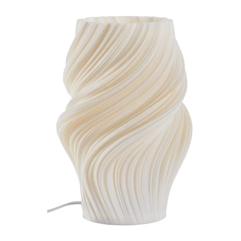 Biała plastikowa lampa stołowa (wysokość 27 cm) Calais – Jotex