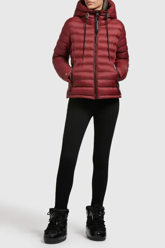Khujo Lovina Shine Madder Red Maat: XXL | Winterjassen Outlet | Dames | Rood