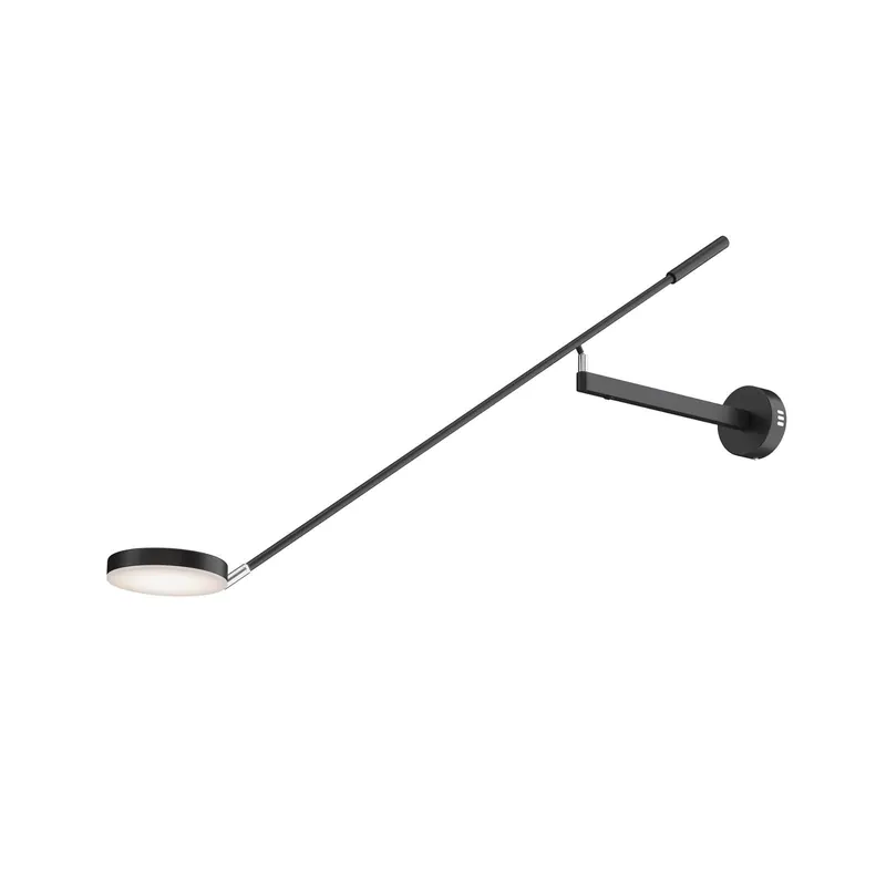 Maytoni kinkiet LED Fad, czarny, metal 100 cm regulowany
