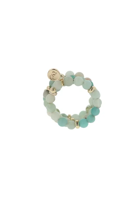 OTAZU Marble Ring Green Maat: OS | Ringen Outlet | Dames | Groen