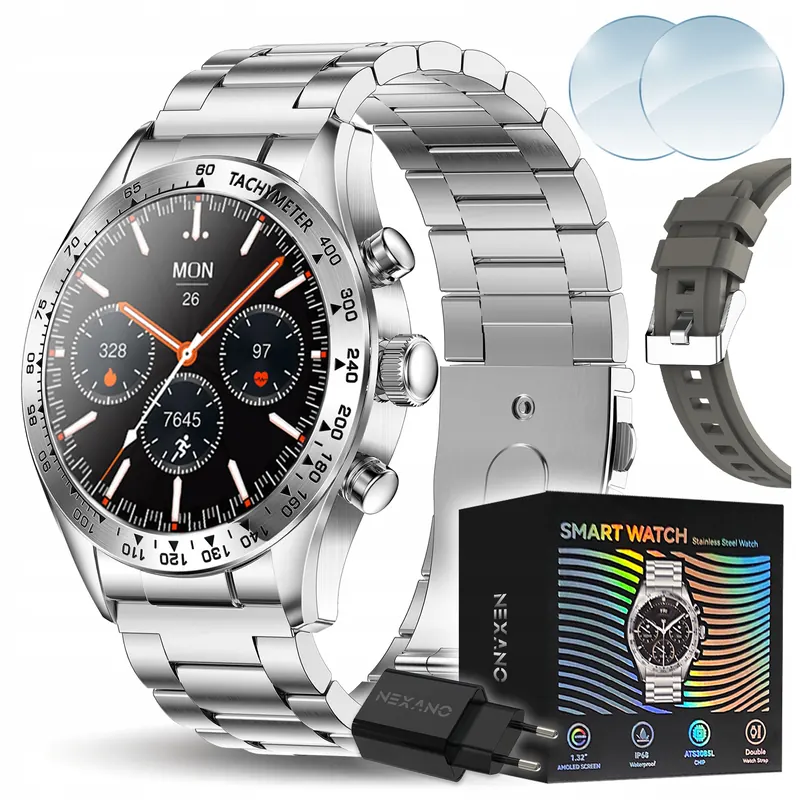 Smartwatch Pánske Hodinky Smart Watch Amoled Rozhovory Menu Pl Klasický Pulz