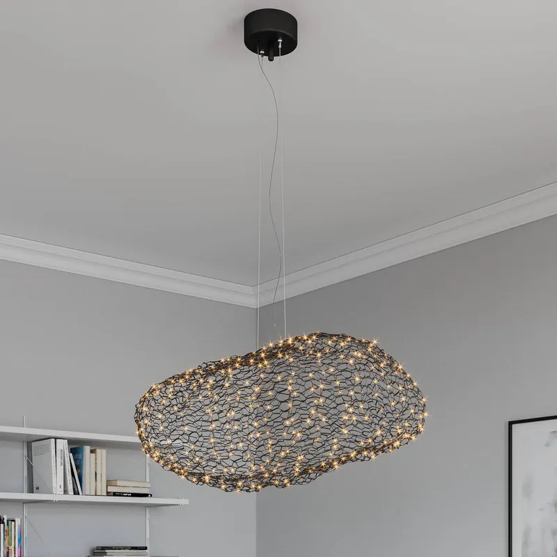 By Rydéns Hayden lampa wisząca LED czarny mat 115cm