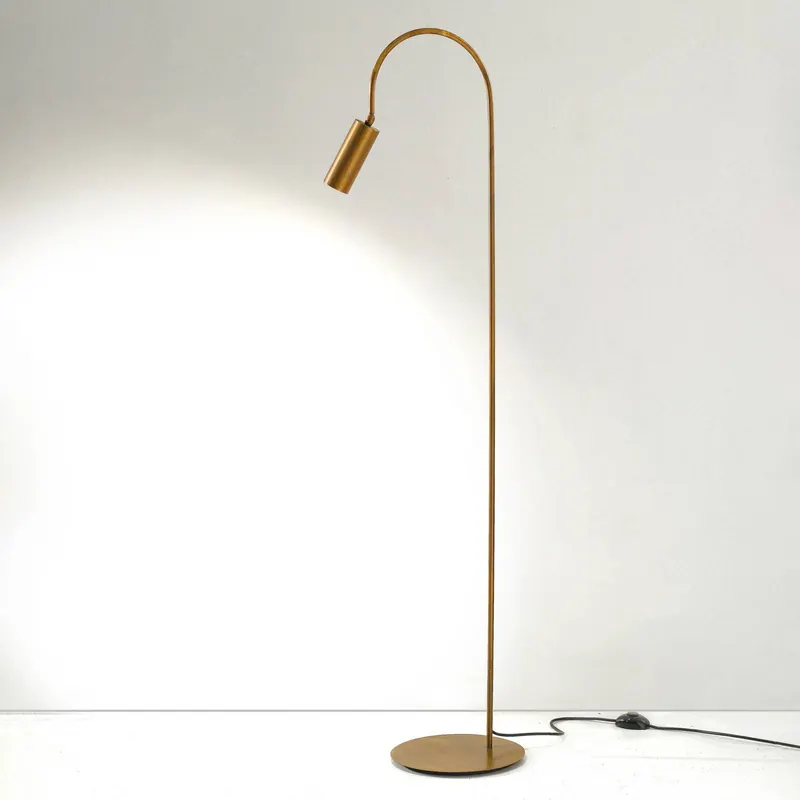 Lampa stojąca 7539, mosiądz oksydowany, mosiądz, GU10