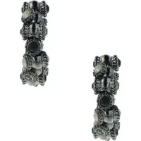 OTAZU Vintage Barrel Hoops Black Maat: OS | Oorbellen Outlet | Dames | Zwart
