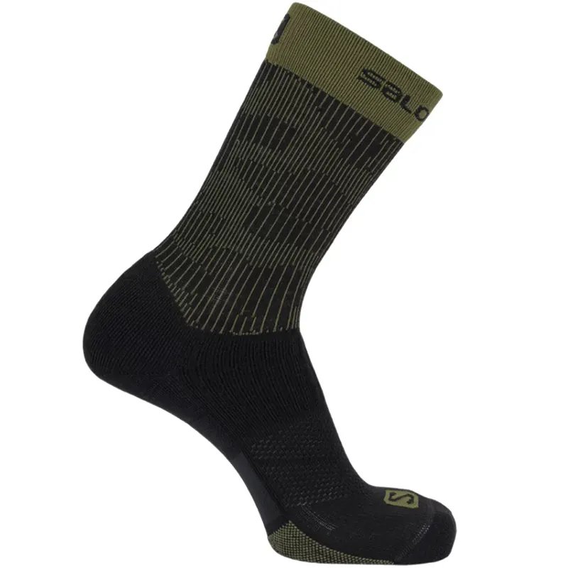 Salomon X Ultra Mid Socks C15556, Unisex, Zielone, skarpetki, poliamid, rozmiar: 39-41