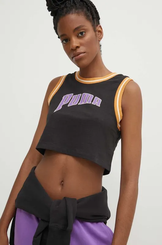 Puma top bawełniany Graphic