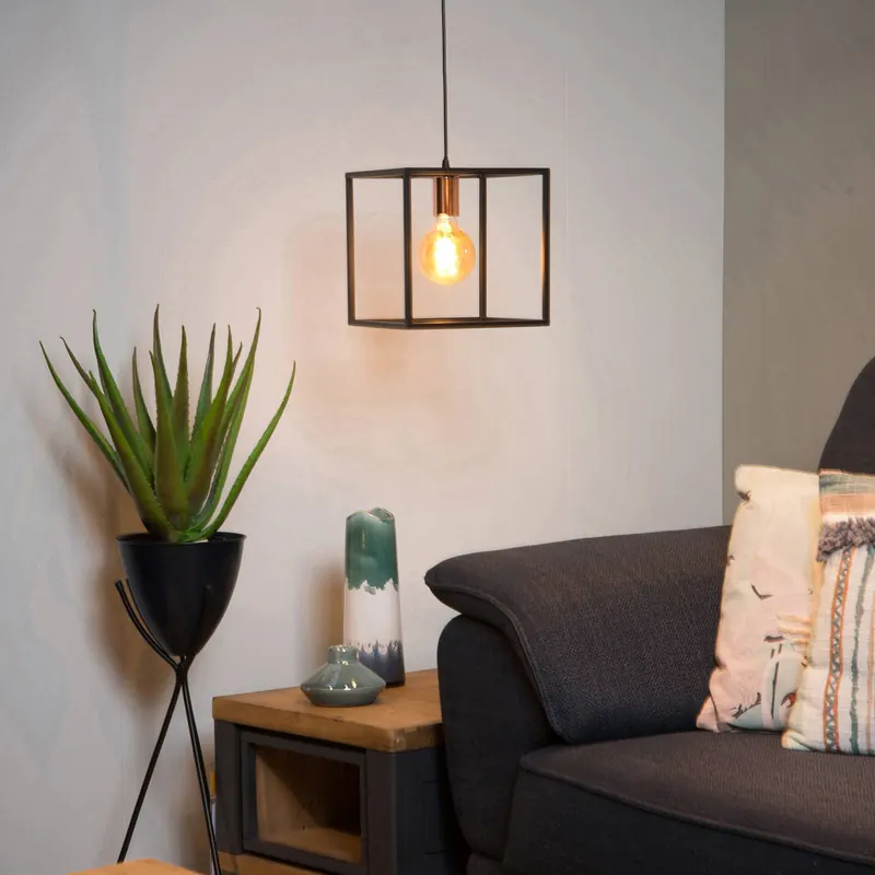 Lampa wisząca Arthur, 1-punktowa, czarna
