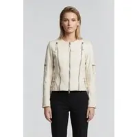 DNA Amsterdam Blue Heart White Maat: 2 | Leren Jassen Outlet | Dames | Wit