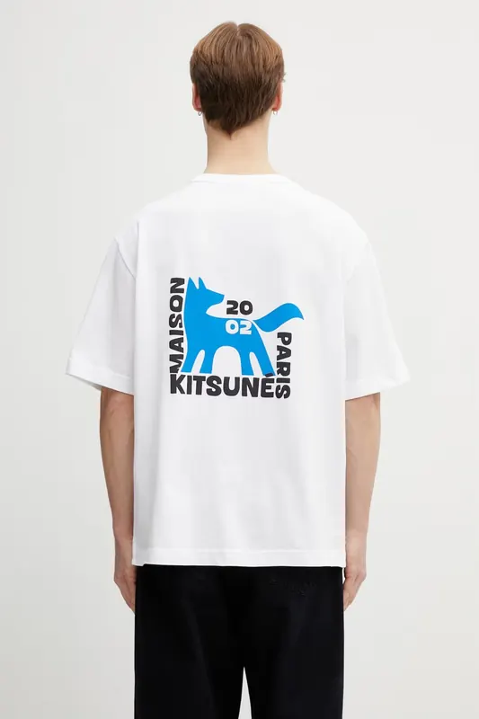 Maison Kitsuné t-shirt bawełniany Gallery Fox