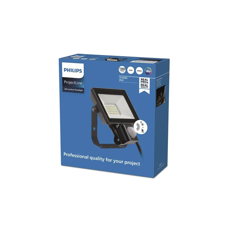 Reflektor zewnętrzny Philips ProjectLine Sensor 4000K 20W