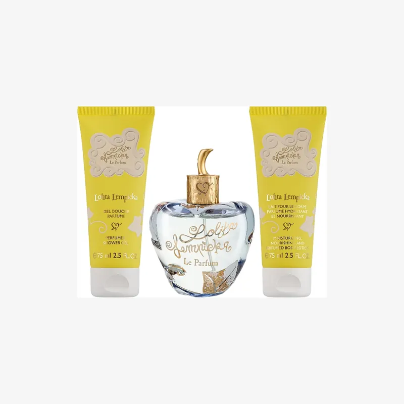Zestaw prezentowy Lolita Lempicka: Le Parfum Eau De Parfum dla kobiet 100 ml + Le Parfum Hydrating Body Milk 75 ml + Le Parfum Eau De Parfum dla kobie