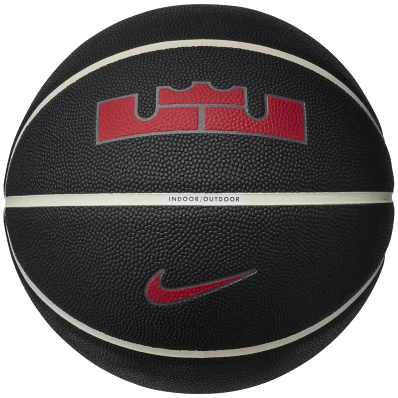 Nike Lebron James All Court 8P 2.0 Ball N1004368-097, Unisex, Czarne, piłki do koszykówki, Guma, rozmiar: 7