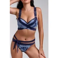 Marlies Dekkers Cache Coeur Paisley Print Push Up Bikini Top Maat: 70F | Bikini's Outlet | Dames | Blauw
