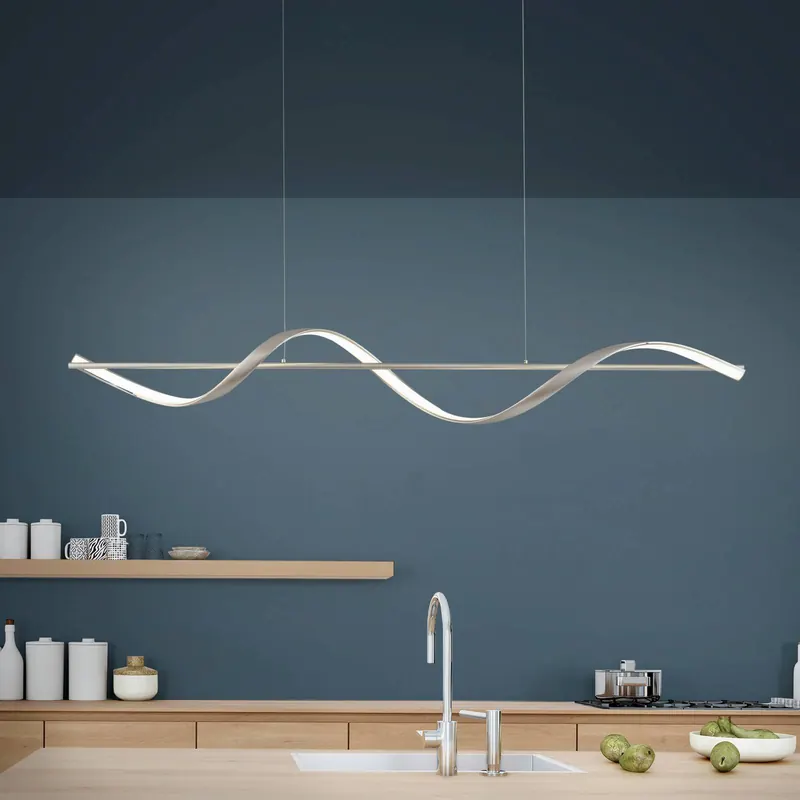 Paul Neuhaus Q-Swing żyrandol LED, stal