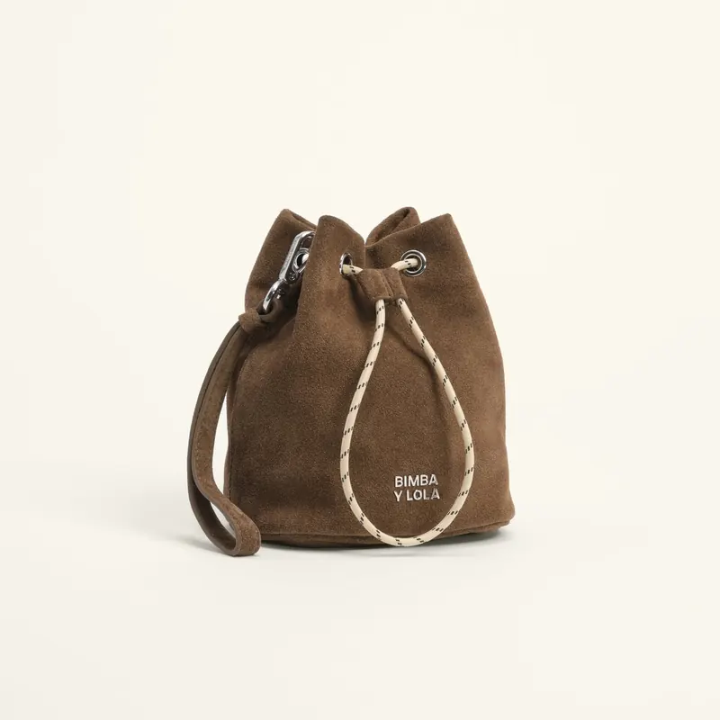 Torebka bucket bawełna i dwoina ciemny khaki