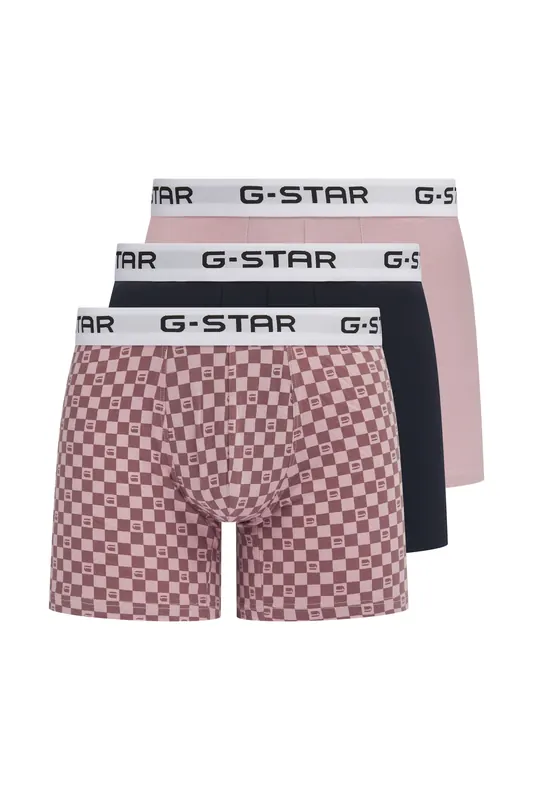 G-Star Underwear Ember 3 Pack Mixed Trunks Burnished/aop/navy Maat: XL | Onderbroeken Outlet | Heren | Blauw